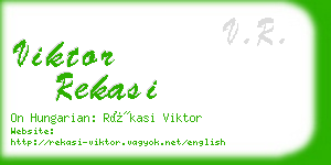 viktor rekasi business card